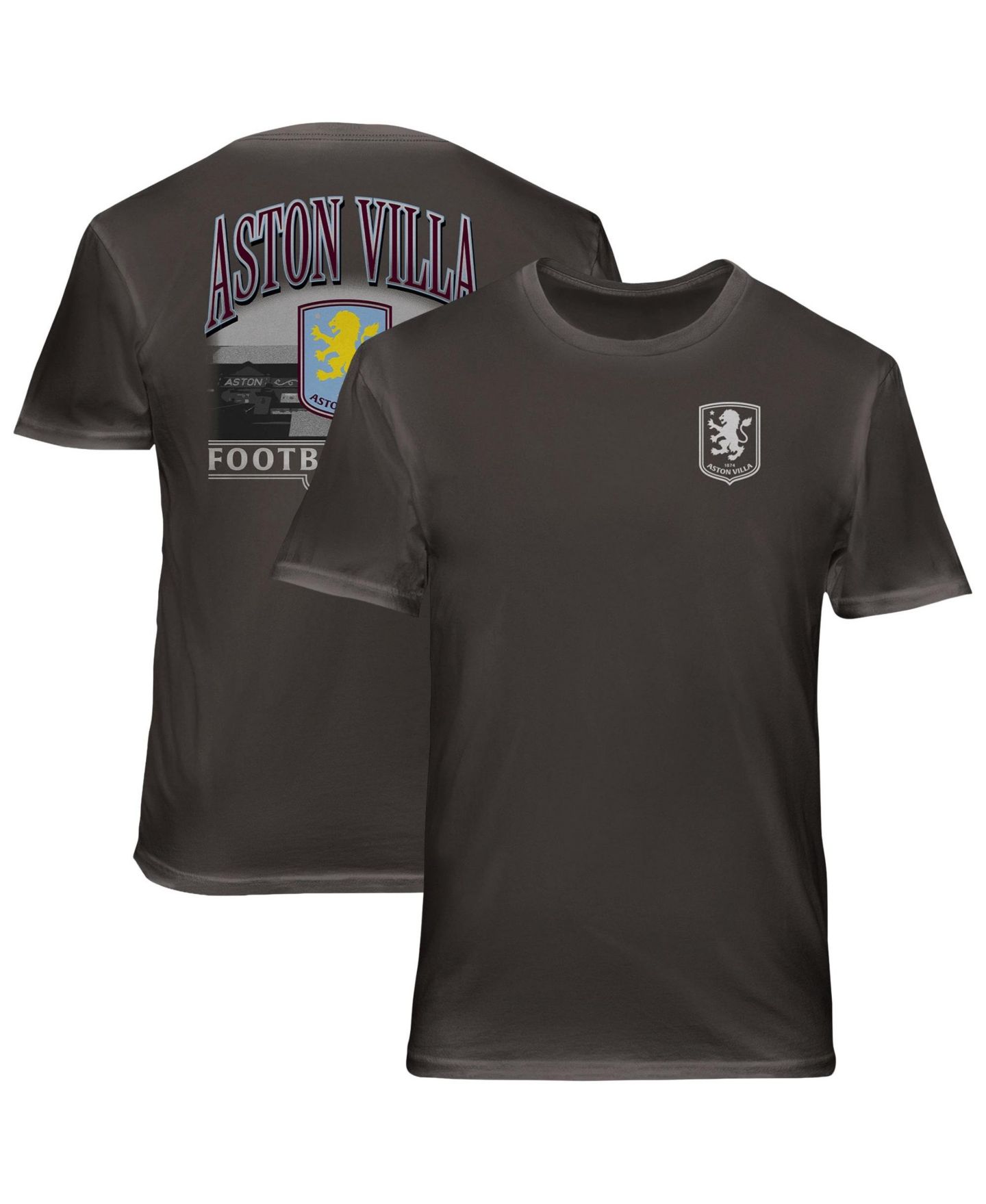 Мужская футболка 1863FC Gray Aston Villa Wordmark Cotton — фото 1