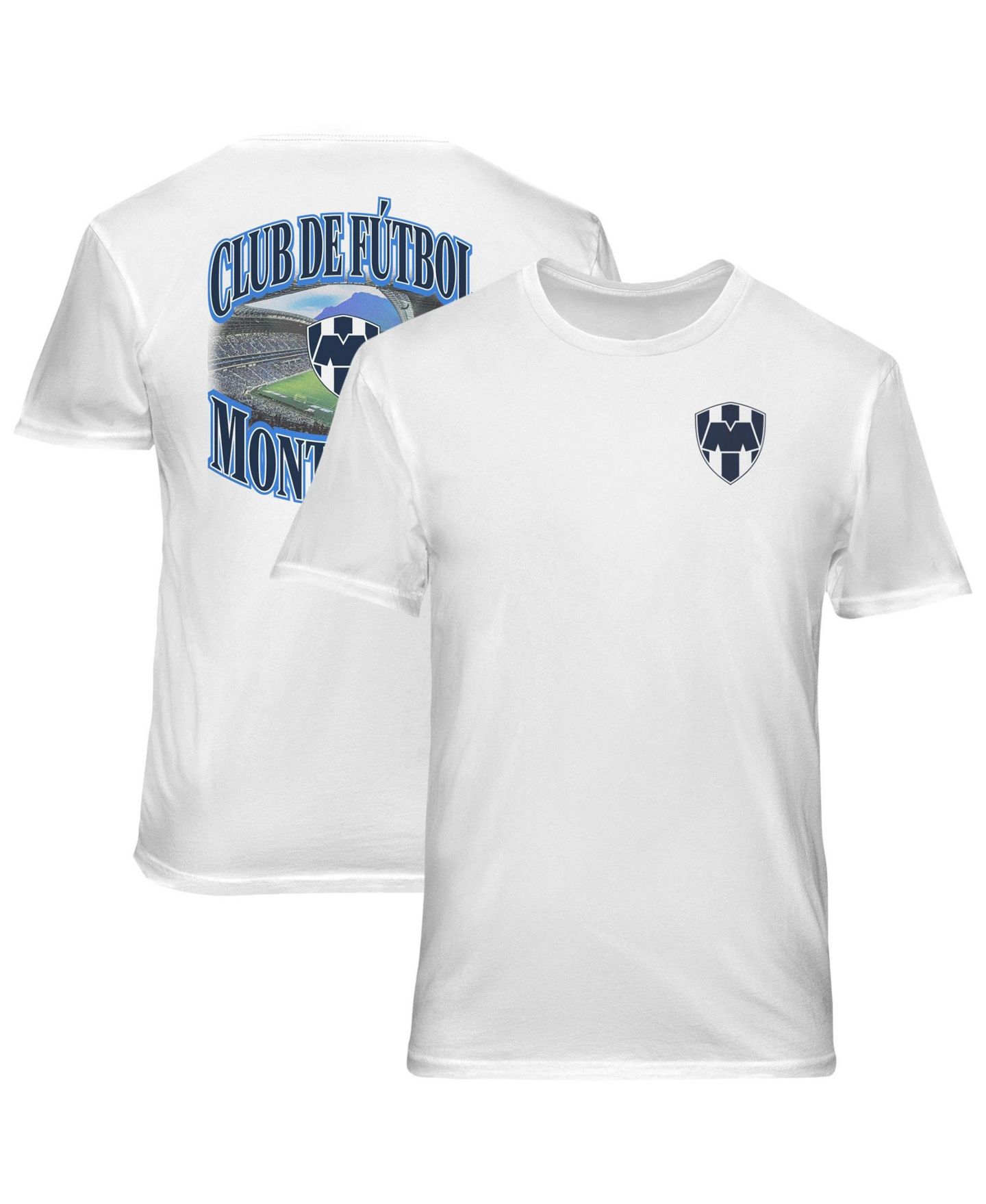 Мужская футболка 1863FC White CF Monterrey Wordmark Cotton — фото 1