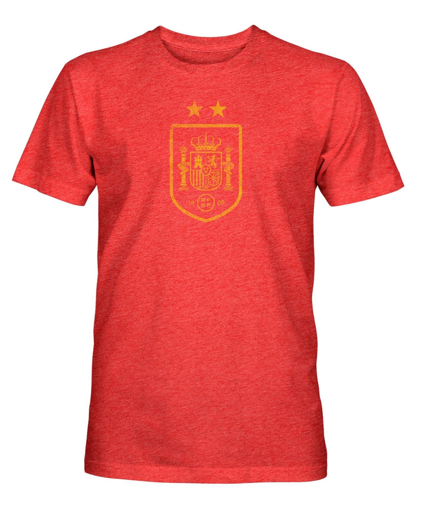 Мужская футболка 1863FC Red Spain National Team Mono Badge Vintage Tri-Blend — фото 2