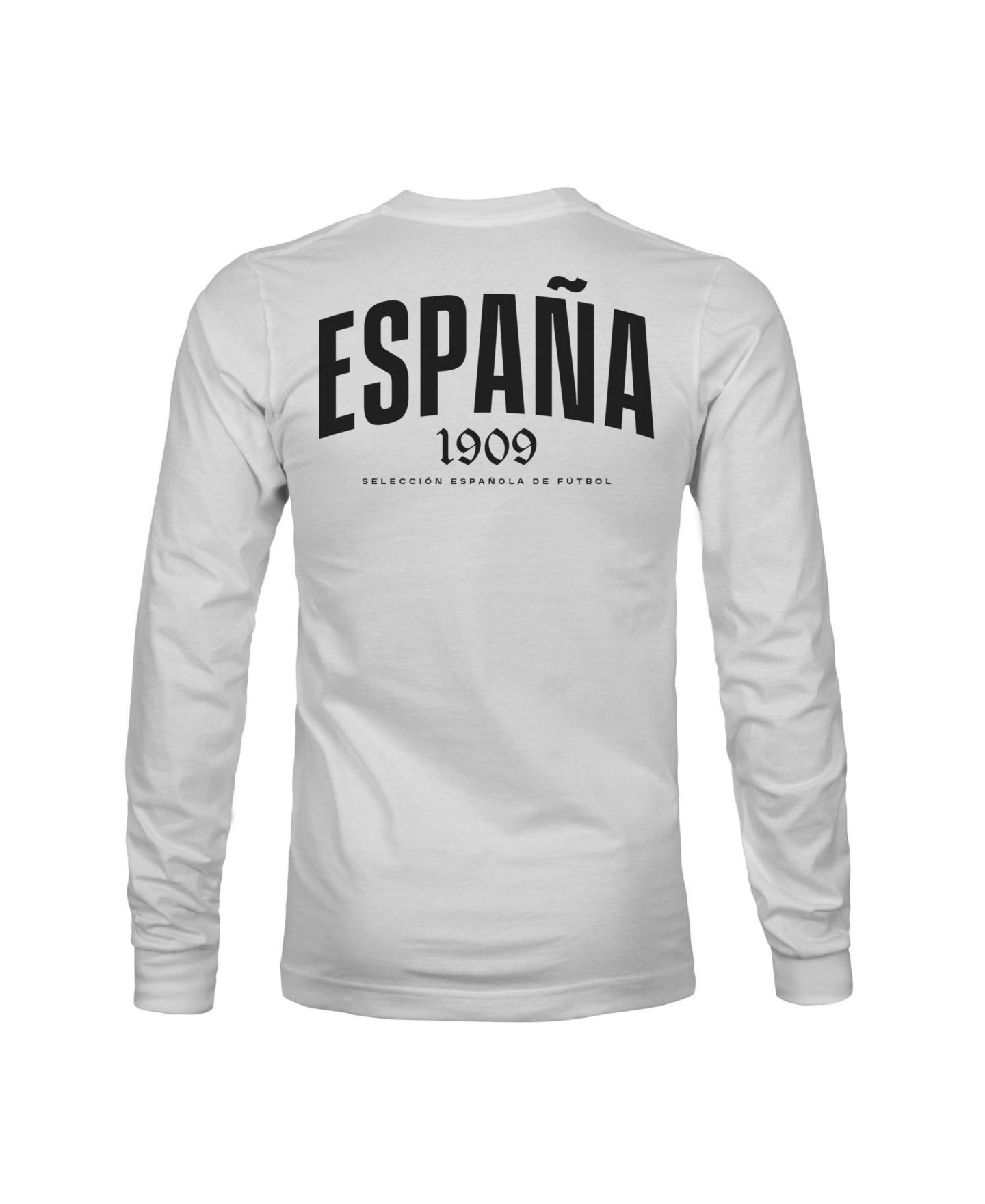 Мужская футболка 1863FC Gray Spain National Team Back Team Arch Long-Sleeve — фото 3