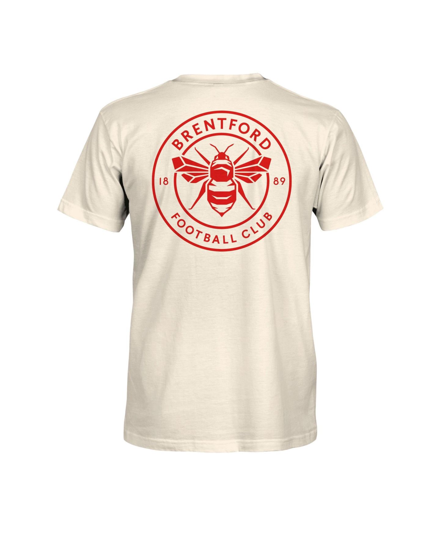 Мужская футболка 1863FC Cream Brentford FC Big Logo Heavyweight — фото 3