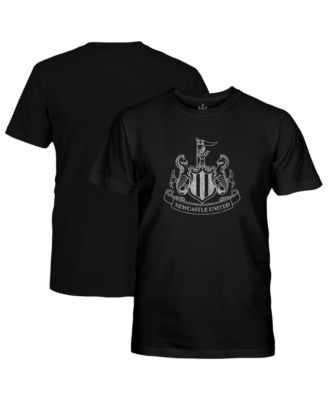 Big Boys' and Girls' Black Newcastle United Mono Badge T-Shirt