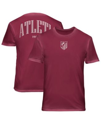 Men's Red Atletico de Madrid Back Wordmark Soft Wash T-Shirt