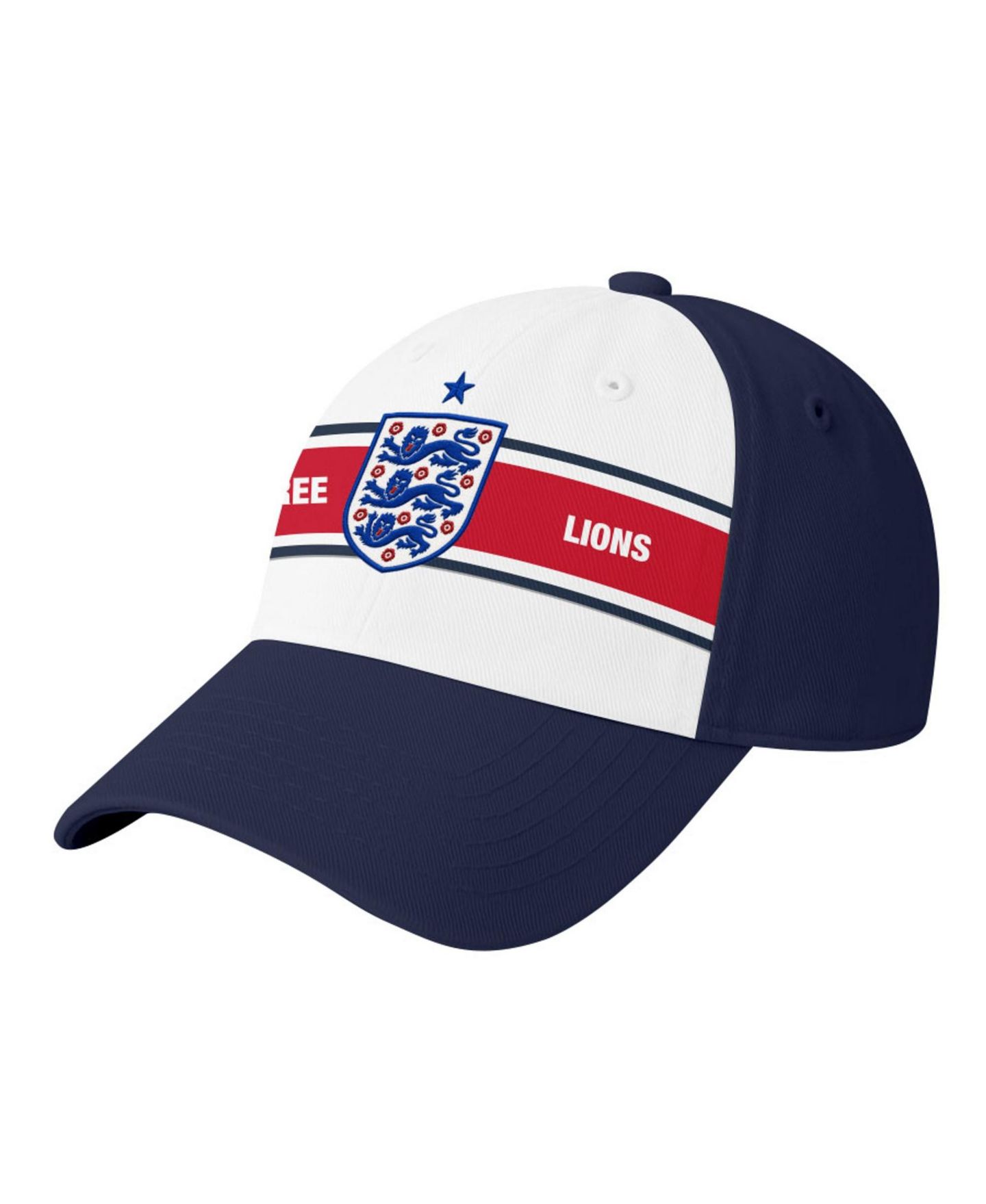 Мужская кепка 1863FC Navy England National Team Striped Band Adjustable Hat — фото 1