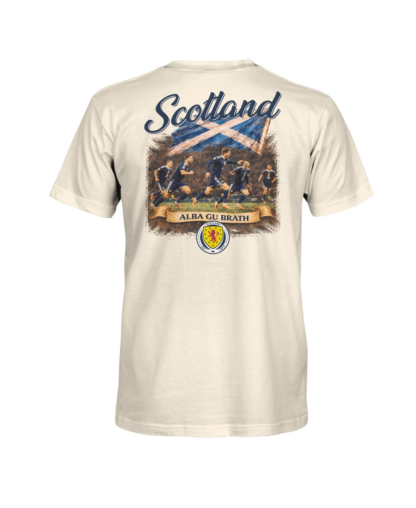 Мужская футболка 1863FC Cream Scotland National Team Hometown — фото 3