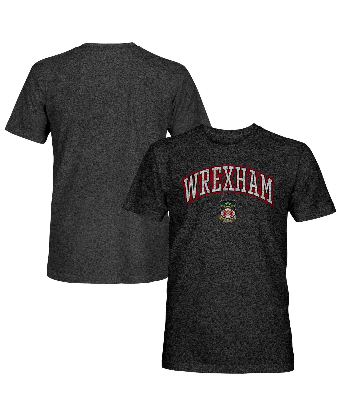 Мужская футболка 1863FC Black Wrexham Wordmark Vintage Tri-Blend — фото 1