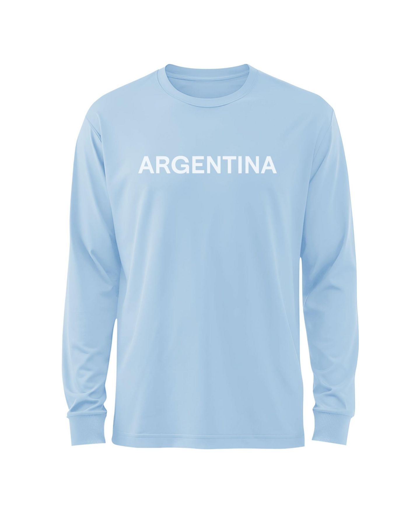 Мужская футболка 1863FC Blue Argentina National Team Mono Badge Wordmark Long-Sleeve — фото 2