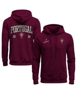 Men's Maroon Portugal National Team Athletic Wordmark Hoodie