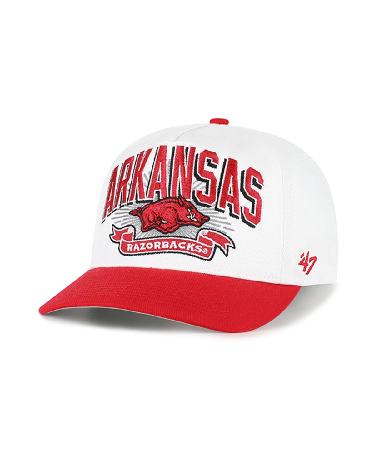 '47 Brand Men's White Arkansas Razorbacks Prime Play Hitch Adjustable Hat - White