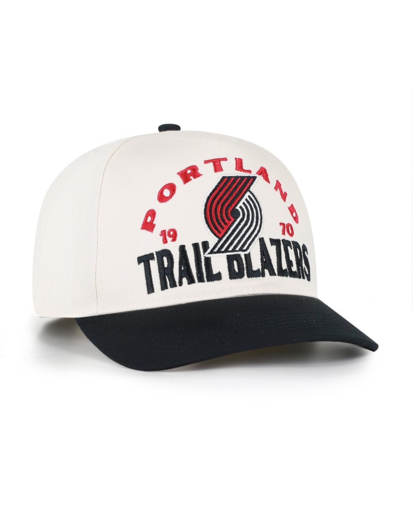 Мужские головные уборы '47 Brand Natural Portland Trail Blazers Arcitext Hitch Adjustable Hat — фото 2