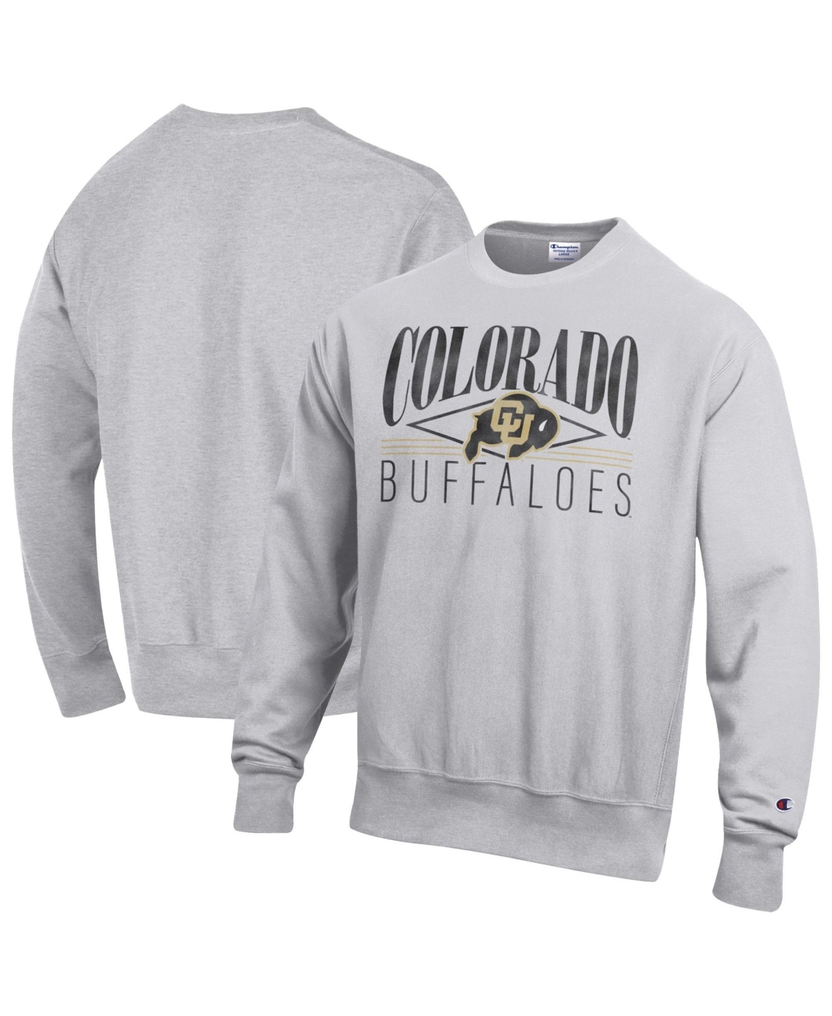 Champion Men's Gray Colorado Buffaloes Reverse Weave Fleece Sweatshirt - Gray