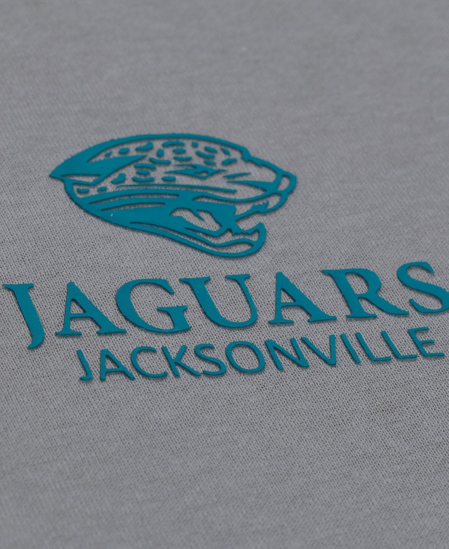 Мужская толстовка Mitchell & Ness Gray Jacksonville Jaguars Core Essentials Micro Logo Fleece — фото 3