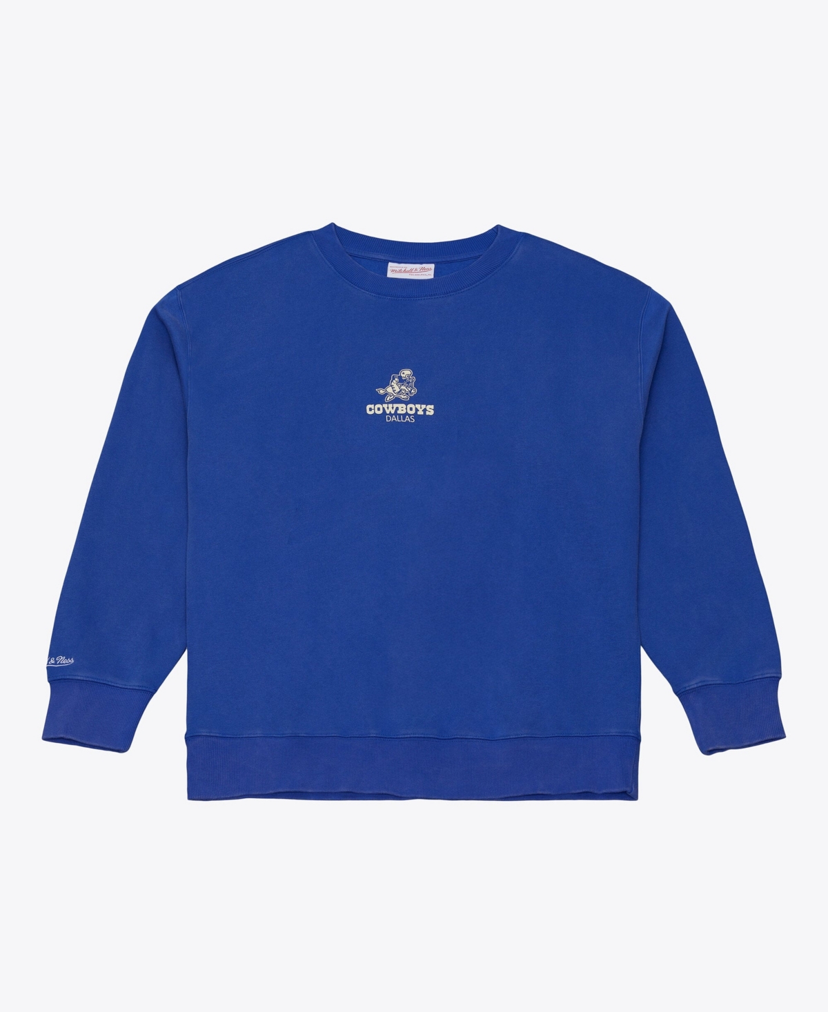 Mitchell & Ness Men's Royal Dallas Cowboys Core Essentials Micro Logo Fleece Sweatshirt - Royal