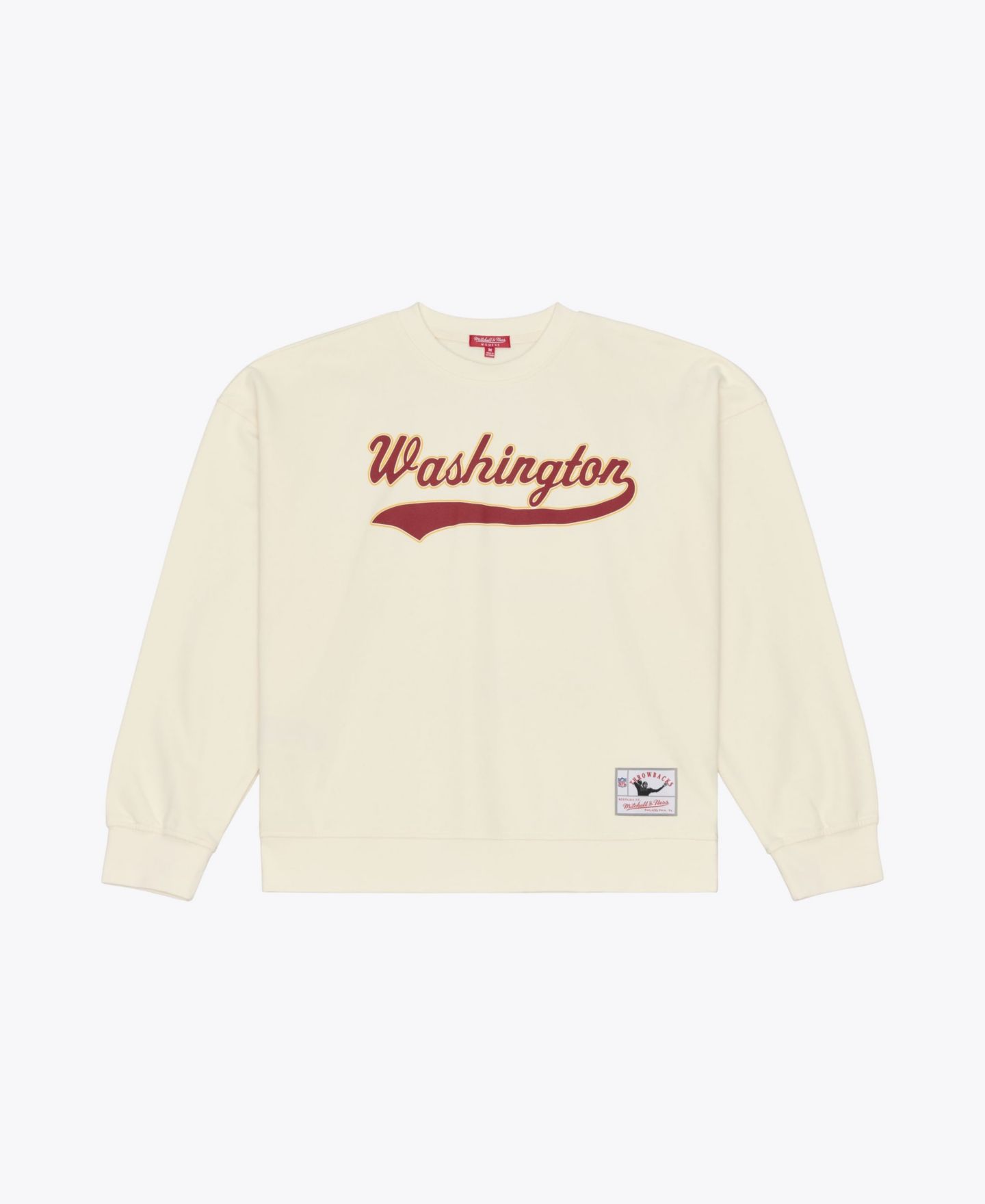 Женская толстовка Mitchell & Ness Sean Taylor Cream Washington Commanders Name & Number — фото 2