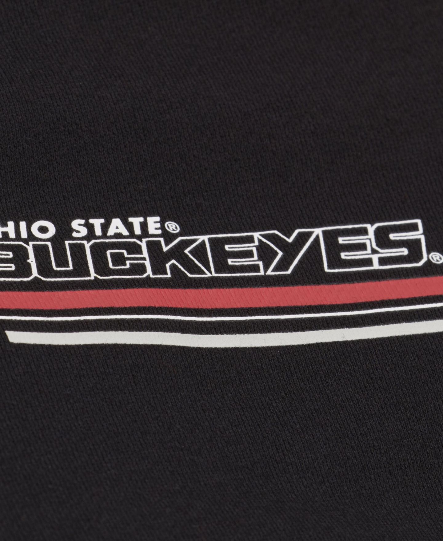 Мужская куртка Mitchell & Ness Black Ohio State Buckeyes Triple Check Courtside Button-Front Fleece — фото 4
