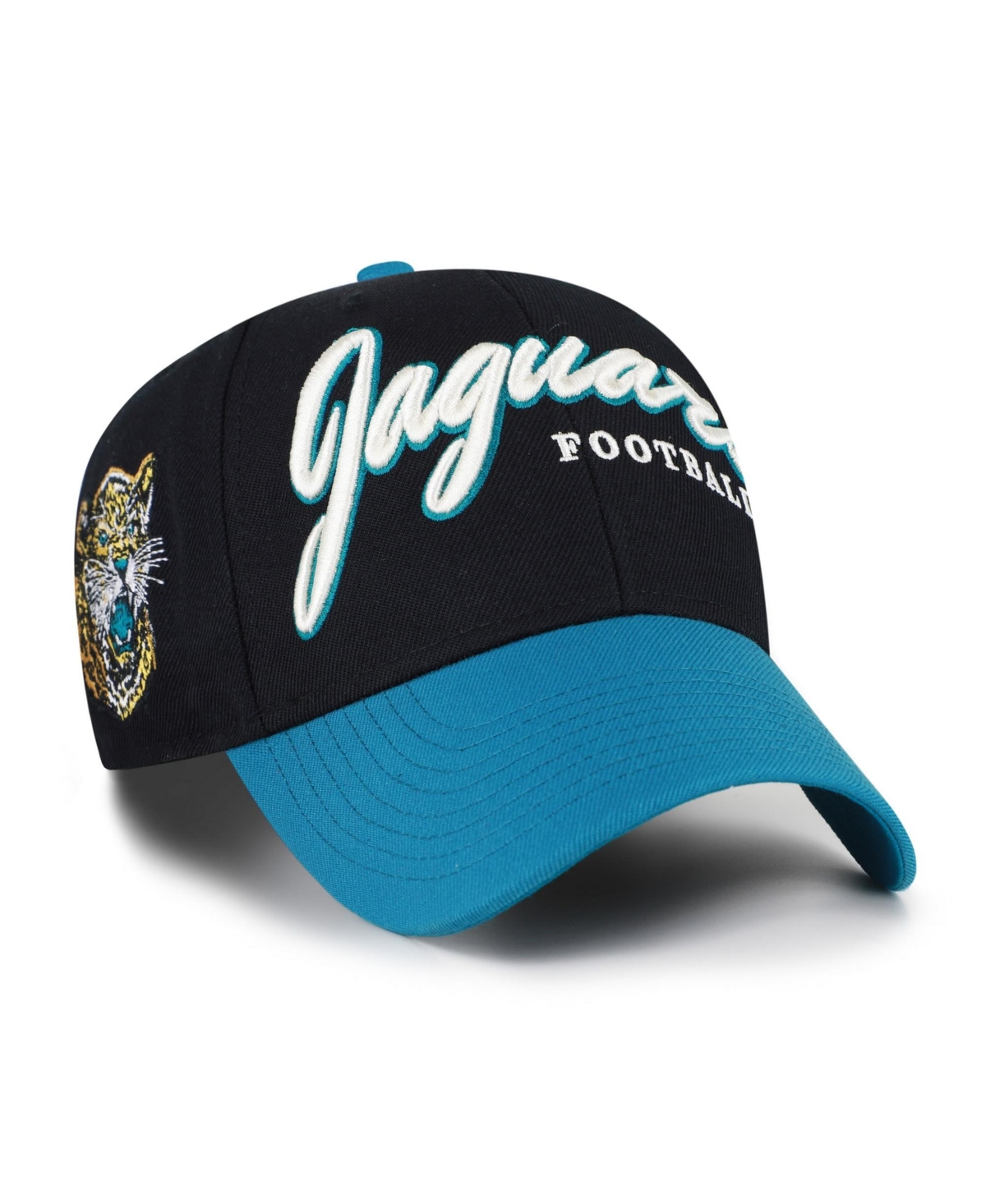 '47 Brand Men's Black Jacksonville Jaguars Throwback Mvp Adjustable Hat - Black