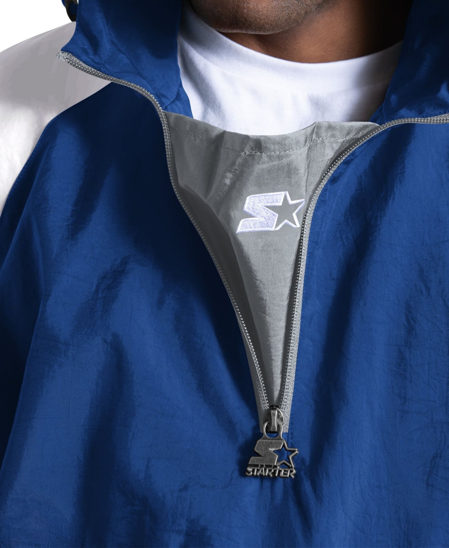 Мужская куртка Starter Royal Kentucky Wildcats Street Cut Half-Zip — фото 3