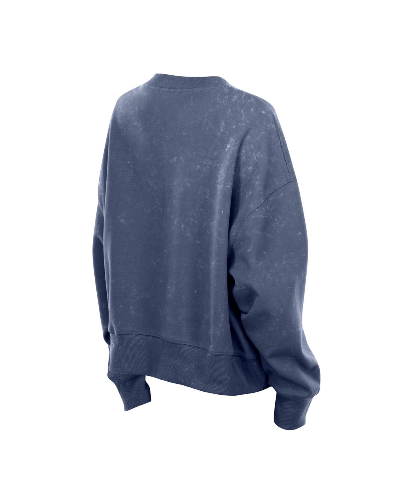 Женская толстовка New Era Navy Chicago Bears Throwback Mineral Wash Boxy Fleece Crewneck — фото 4