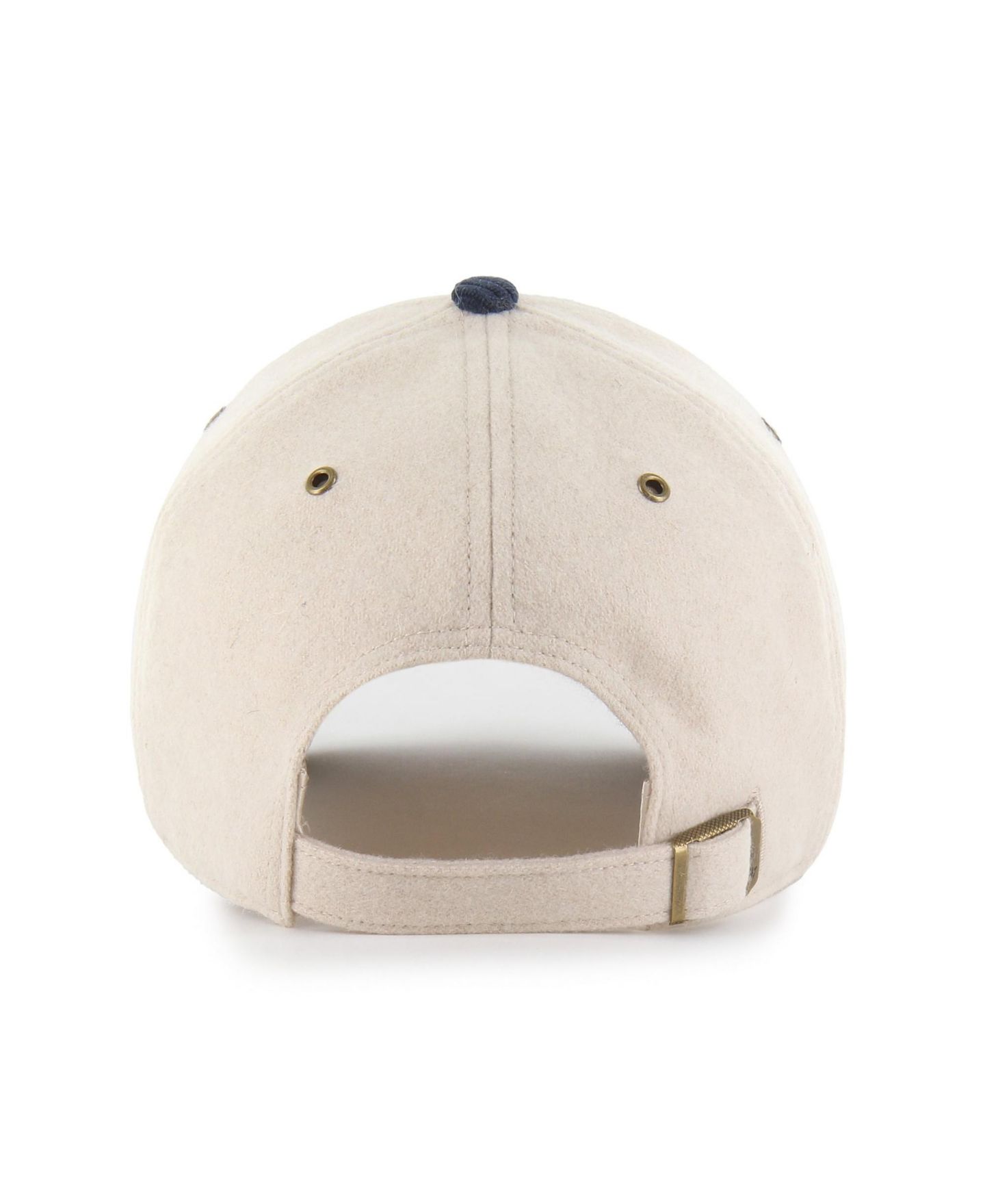Женская кепка '47 Brand Cream/Navy Michigan Wolverines Rope Script Clean Up Adjustable Hat — фото 3