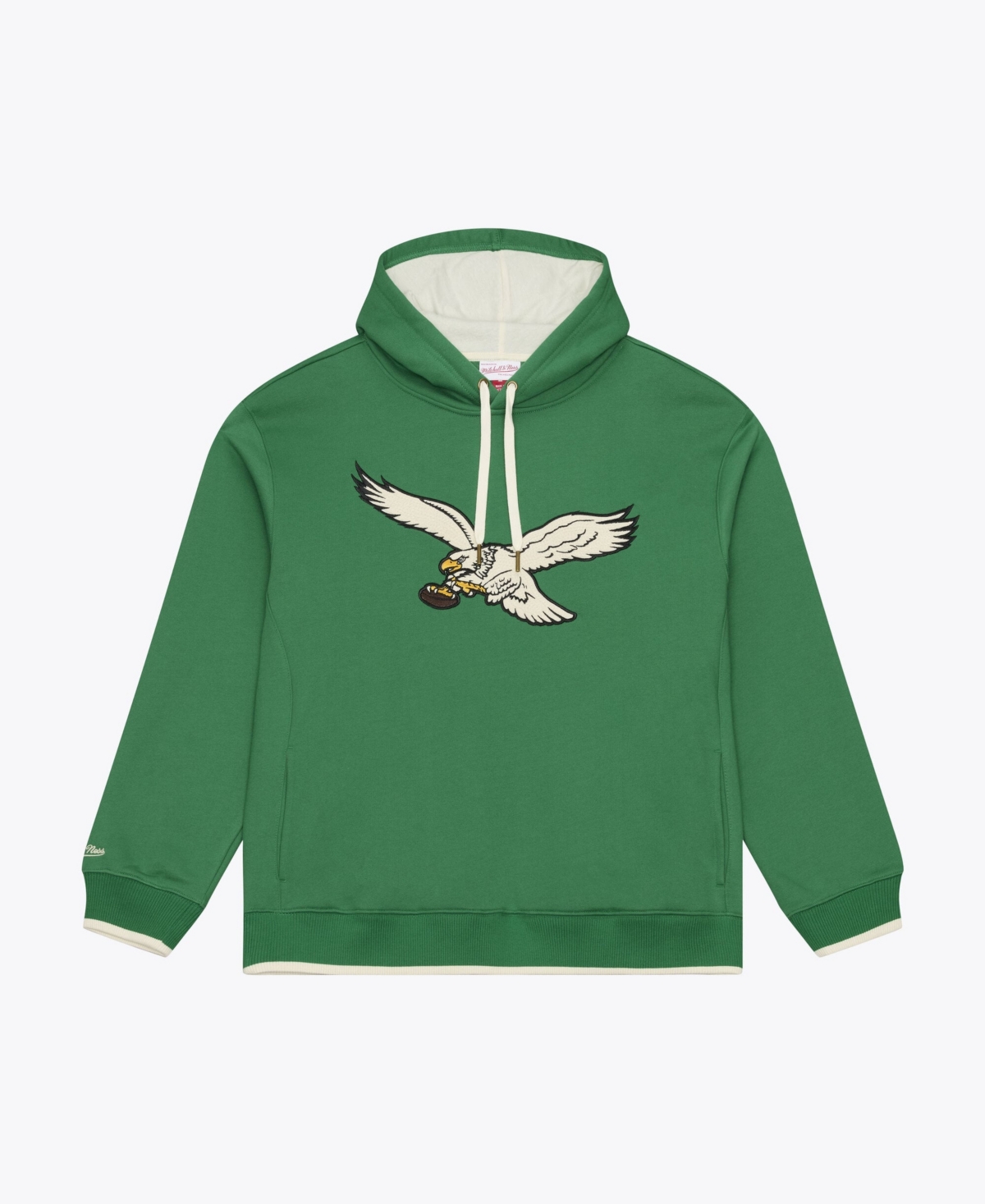 Mitchell & Ness Men's Kelly Green Philadelphia Eagles Premium Essentials Heavyweight Fleece Hoodie - Kelly Green