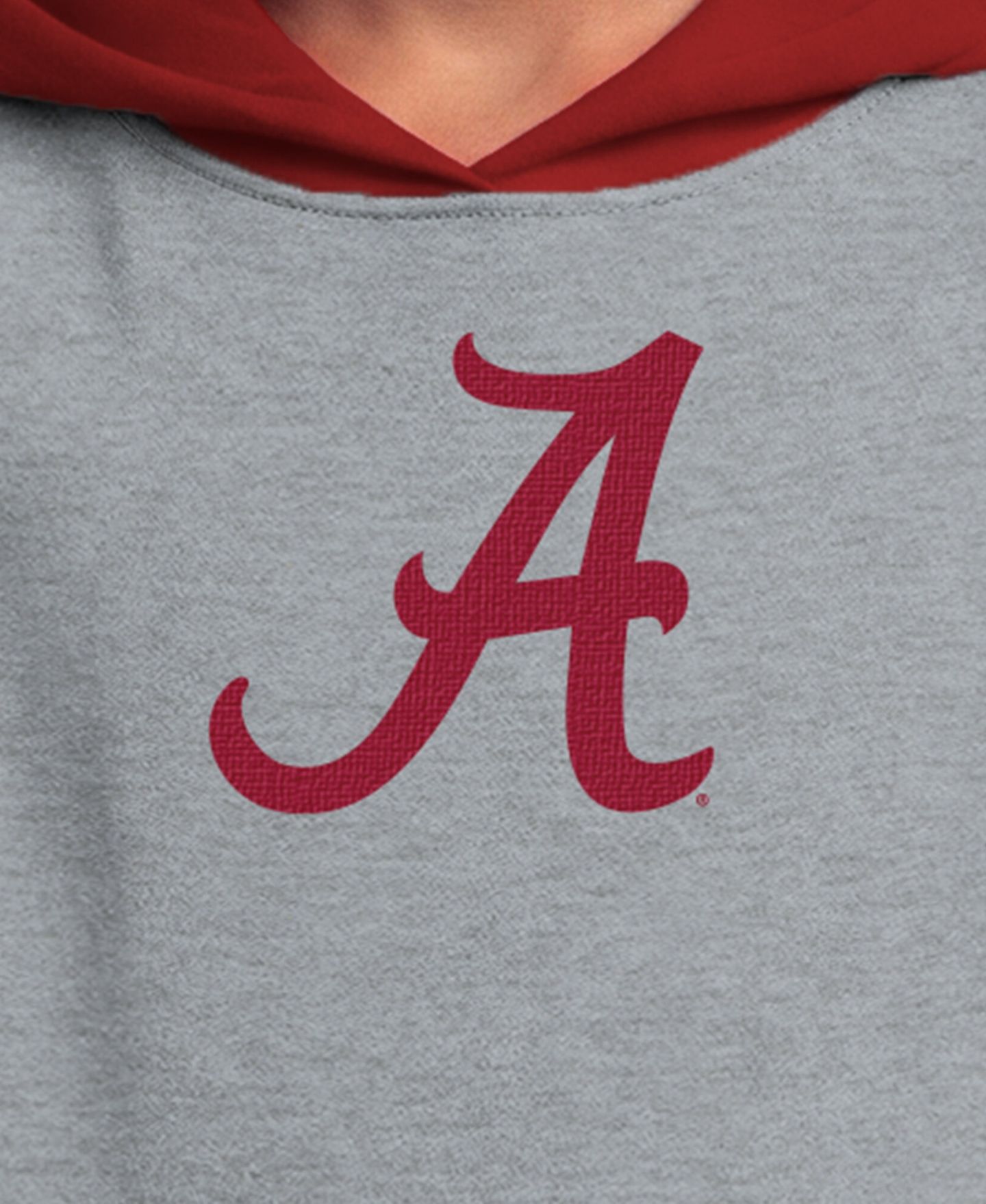 Детское худи Champion Heather Gray Alabama Crimson Tide Fleece — фото 5