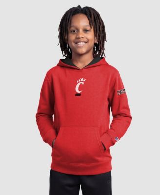Big Boys' and Girls' Red Cincinnati Bearcats Fleece Hoodie
