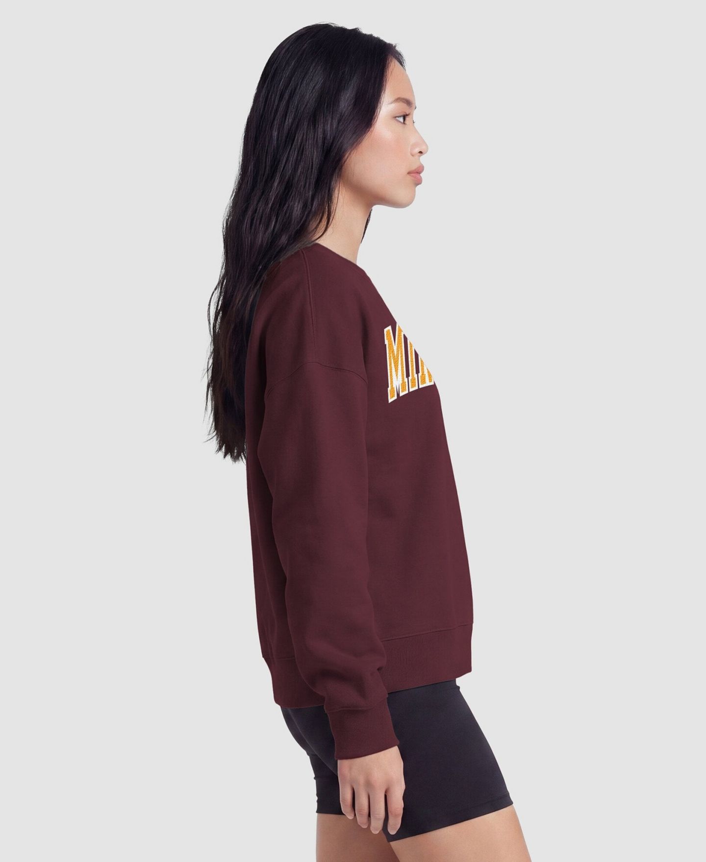 Женская толстовка Champion Maroon Minnesota Golden Gophers Fleece Crew — фото 4