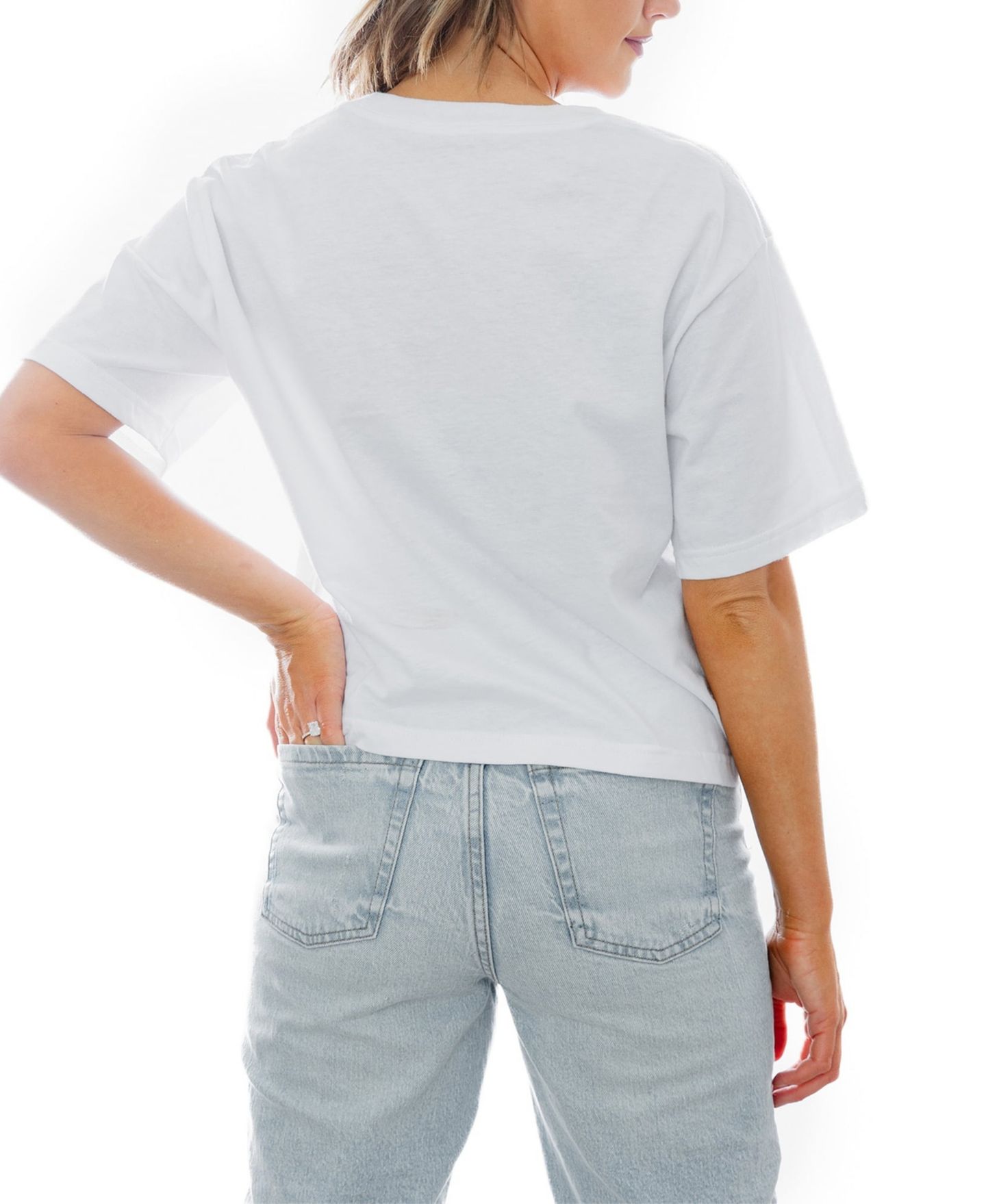 Женская футболка Gameday Couture White Georgia Bulldogs Stars Boxy Fit Cropped — фото 2
