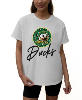 Women's White Oregon Ducks Wild Expectations Tri-Blend Flowy T-Shirt