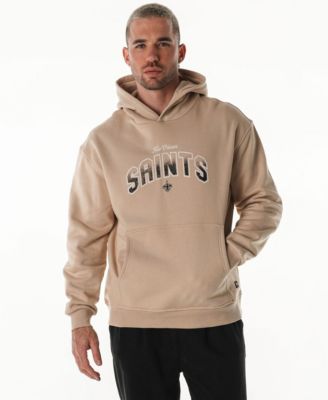 Men's and Women's Tan New Orleans Saints Oversized Graphic Fleece Hoodie