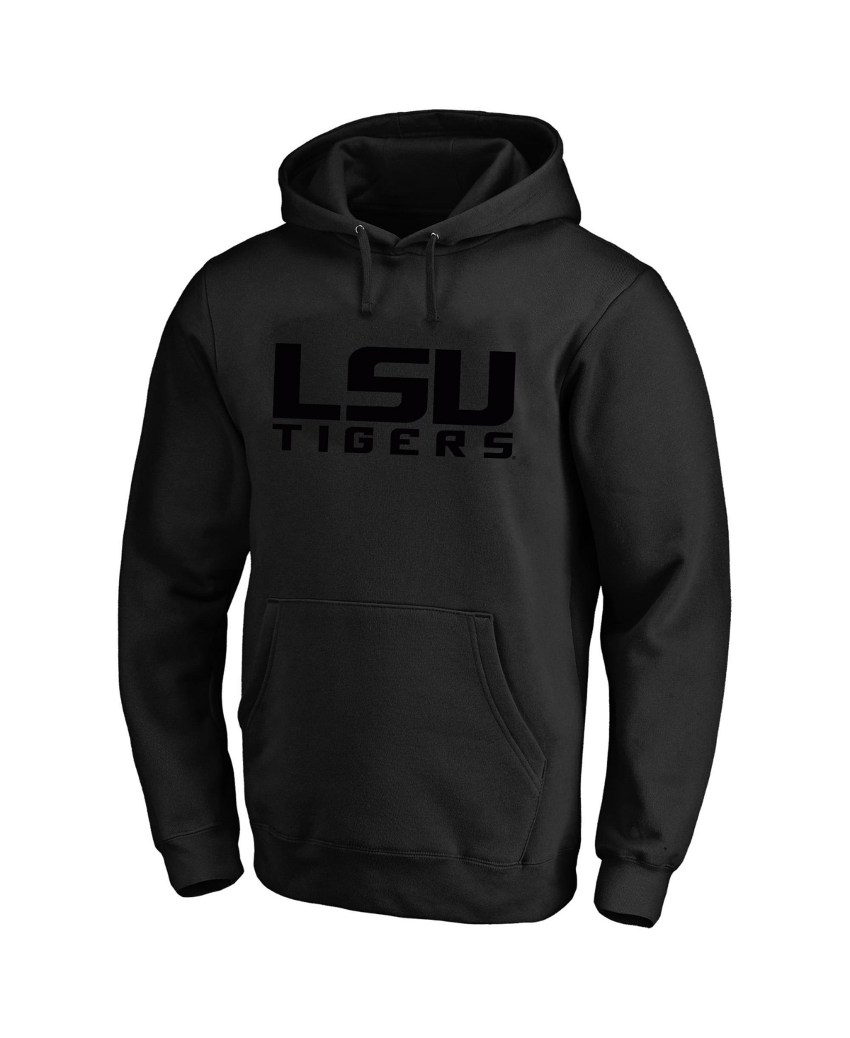 Champion Men's Black Lsu Tigers Big & Tall Tonal Hoodie - Black