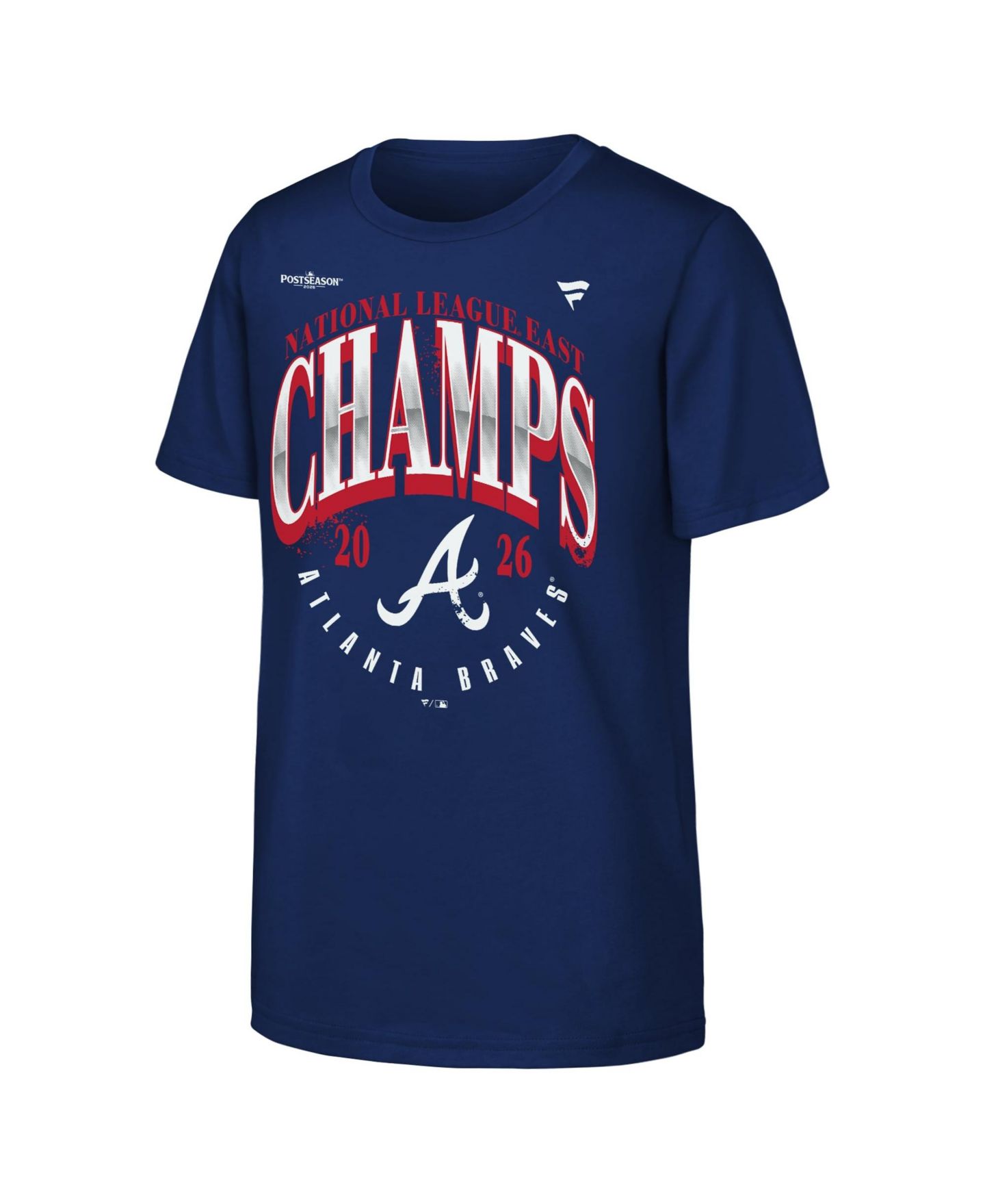 Детская футболка Fanatics Navy Atlanta Braves 2026 NL East Division Champions Locker Room — фото 2