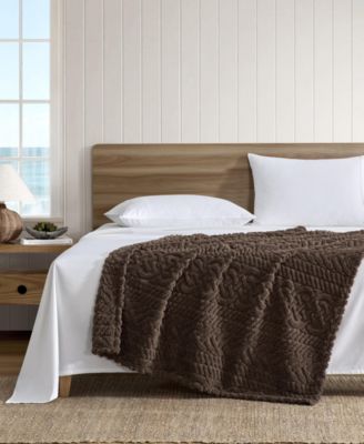 Declan Sherpa Reversible Throw Blanket, 60" x 50"