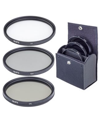 86mm Digital Essentials Filter Kit, with Ultra Violet (UV), Circular Polarizer and Neutral Density 2 (ND2) Filters, with Pouch