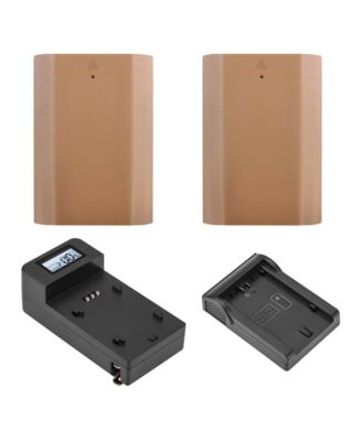 2x NP-FZ100 17.3Wh 7.2V 2400mAh Lithium-Ion Battery, Bundle with Compact Smart Charger and Smart Charger Plate