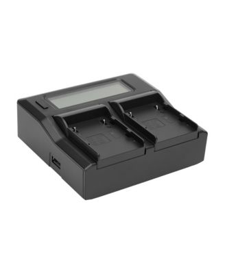 Dual Smart Charger Dual LCD Screens Battery Charger [Compatible with Canon BP-A60]