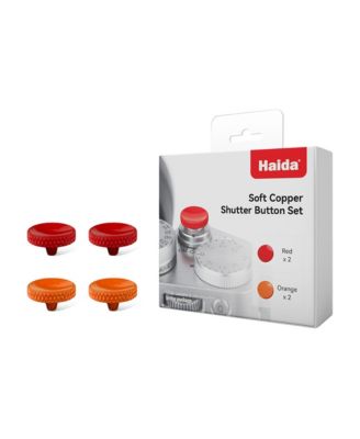 Soft Copper Concave Shutter Release Buttons, 4-Piece Set [Compatible with Threaded Shutter Buttons]
