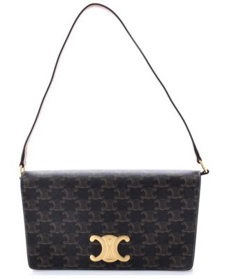 Trapeze Triomphe Shoulder Bag Triomphe Coated Canvas