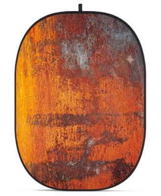 CBA-WR0002 5x6.5' Fabric Collapsible Backdrop, Rusty Wall