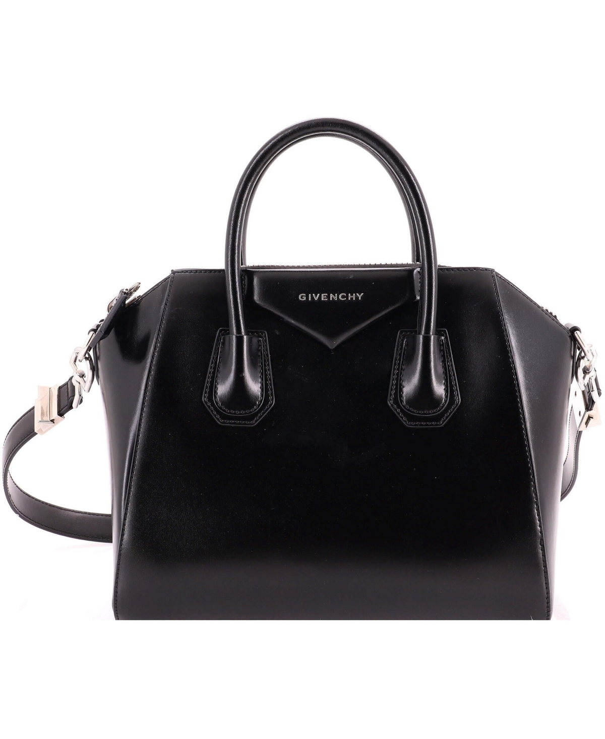 Pre-Owned Givenchy Small Antigona Bag Leather - Black