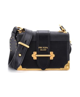 Small Cahier Crossbody Bag Leather and Saffiano Leather
