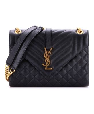 Medium Classic Monogram Envelope Satchel Mixed Matelasse Leather