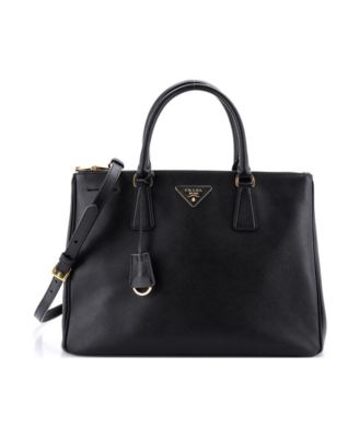 Medium Double Zip Lux Tote Saffiano Leather