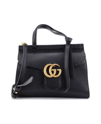 Mini GG Marmont Top Handle Bag Leather
