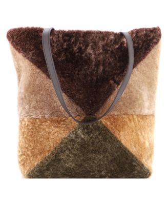 Large Puzzle Fold Tote Shearling