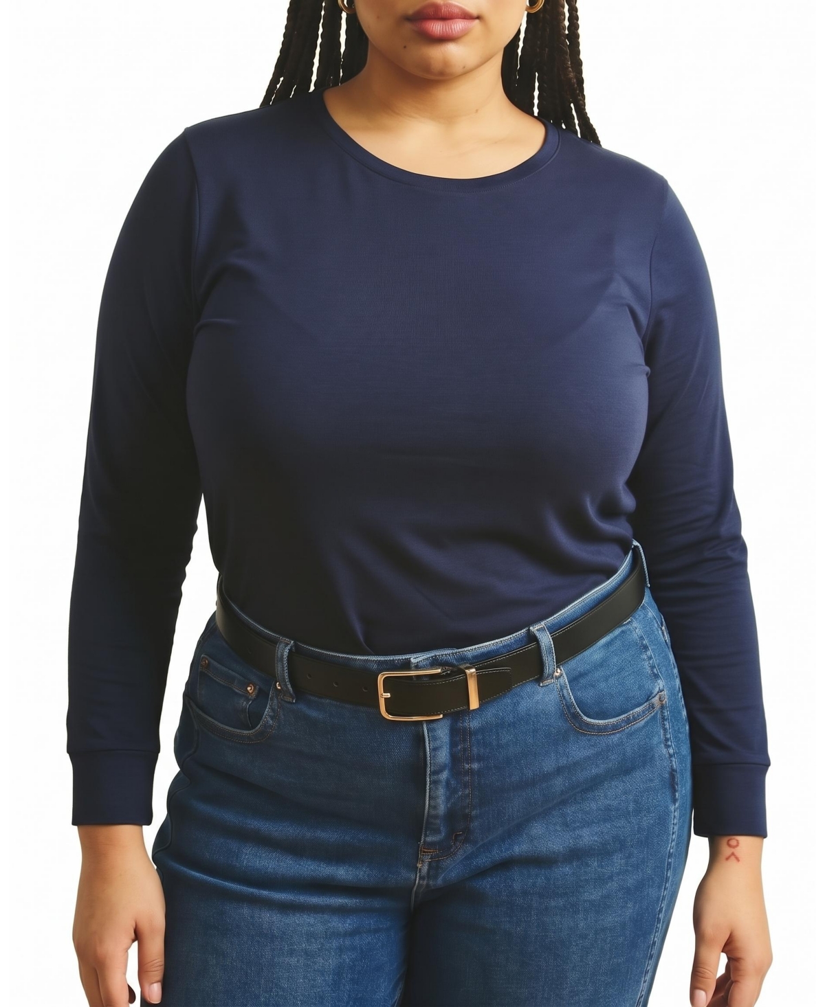 Universal Standard Women's Plus Size Long Sleeve Tee - Midnight