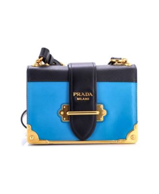 Small Cahier Crossbody Bag Leather and Saffiano Leather
