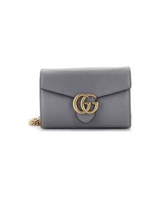 Mini GG Marmont Chain Wallet Leather