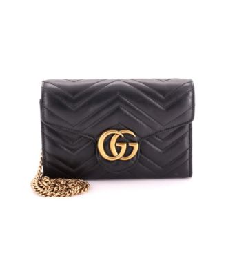 GG Marmont Mini Quilted Crossbody Wallet, 7.5" W x 5" H x 2" D