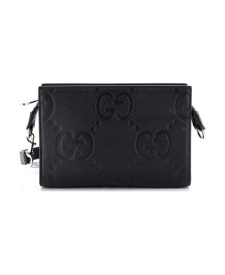 Zip Crossbody Bag Jumbo GG Embossed Leather